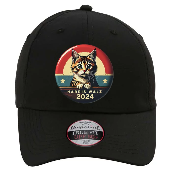 Harris Walz 2024 Funny Cat Election Kamala Harris Tim Waltz The Original Performance Cap