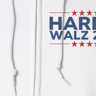 Harris Walz 2024 Full Zip Hoodie