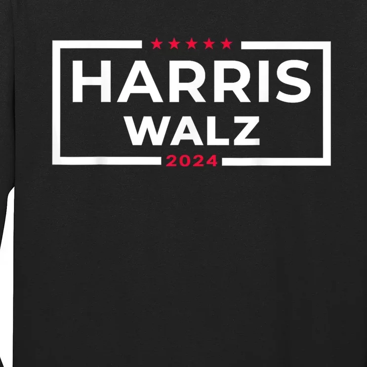 Harris Walz 2024 Tim Walz Kamala Harris Usa Election Apparel Long Sleeve Shirt