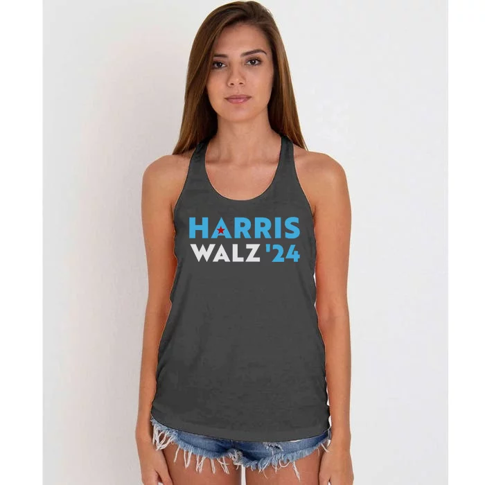 Harris Walz 2024 Women's Knotted Racerback Tank