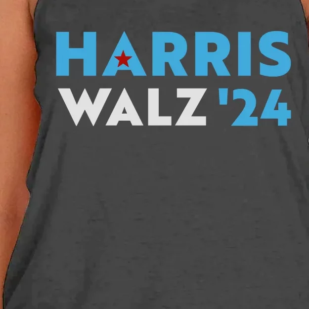 Harris Walz 2024 Women's Knotted Racerback Tank