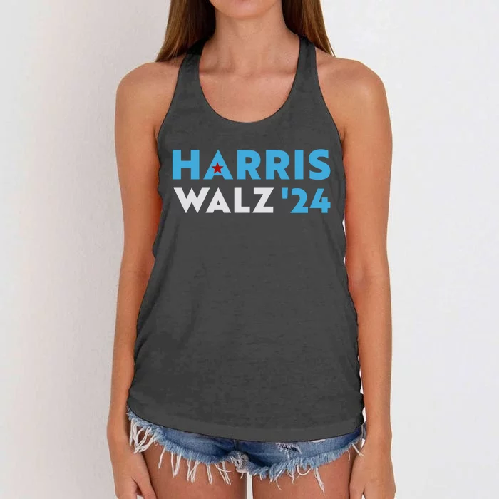 Harris Walz 2024 Women's Knotted Racerback Tank