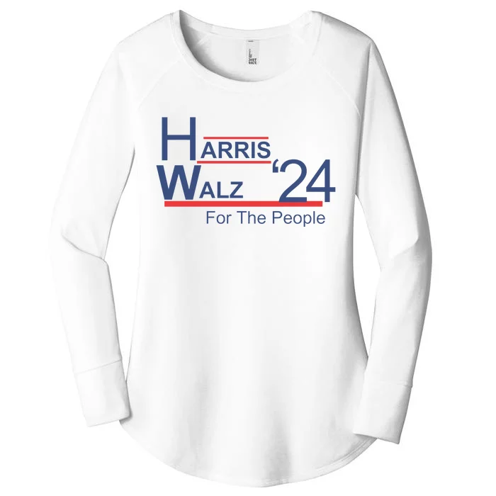 Harris Walz 24 For The People Women's Perfect Tri Tunic Long Sleeve Shirt