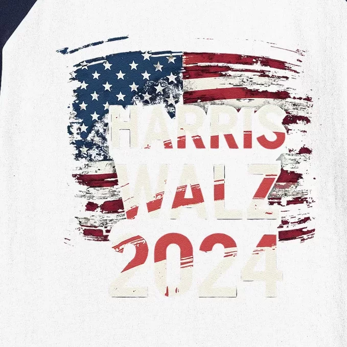 Harris Walz 2024 Patriotic Election Kamala Harris Baseball Sleeve Shirt