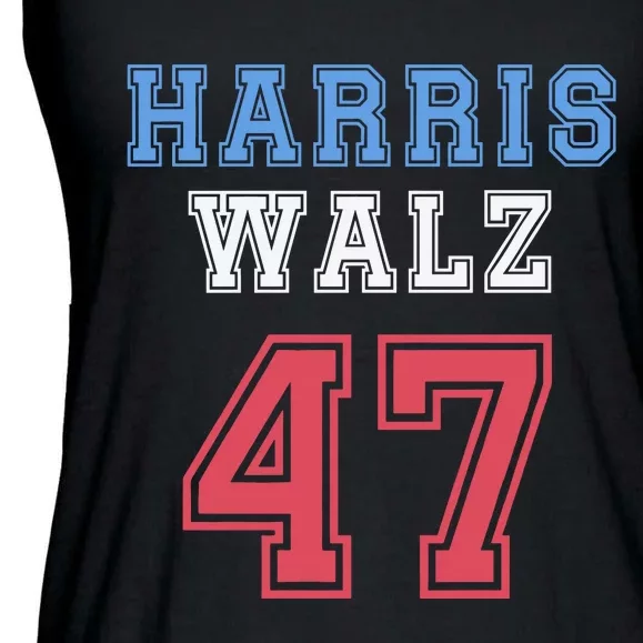 Harris Walz 47th Ladies Essential Flowy Tank