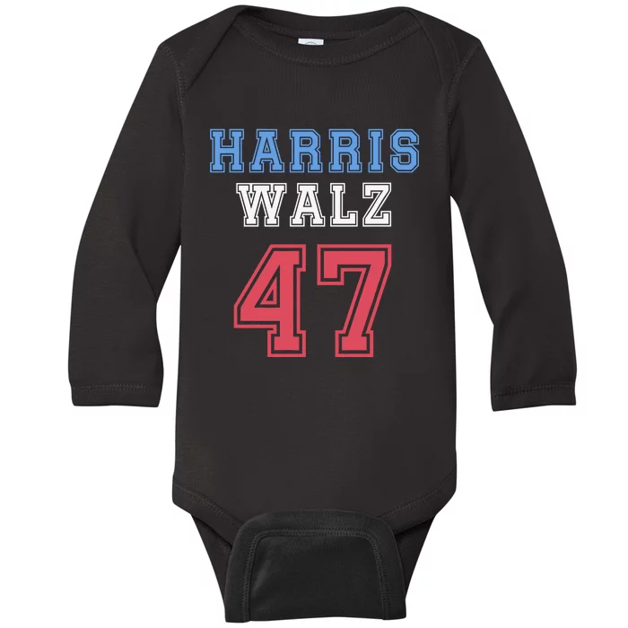 Harris Walz 47th Baby Long Sleeve Bodysuit