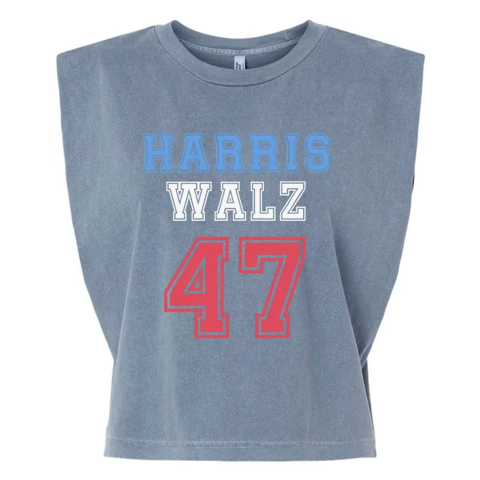 Harris Walz 47th Garment-Dyed Women's Muscle Tee