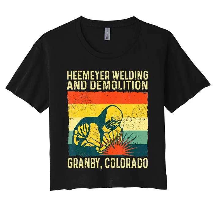 Heemeyer Welding And Demolition Granby Women's Crop Top Tee