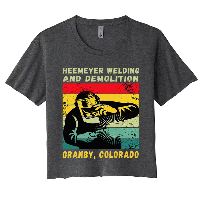 Heemeyer Welding And Demolition Grandby Colorado Women's Crop Top Tee