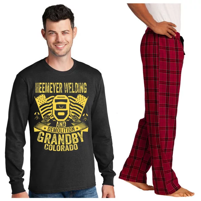 Heemeyer Welding And Demolition Grandby Colorado Fun Welder Long Sleeve Pajama Set