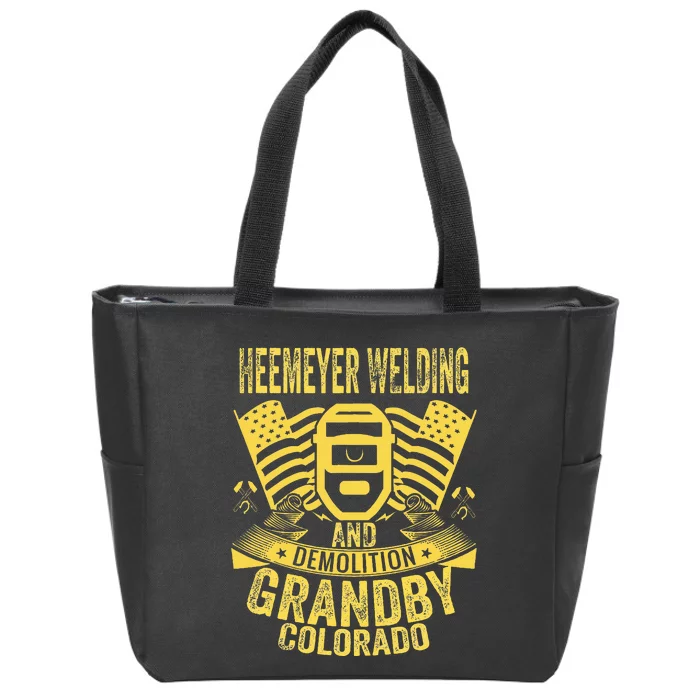 Heemeyer Welding And Demolition Grandby Colorado Fun Welder Zip Tote Bag