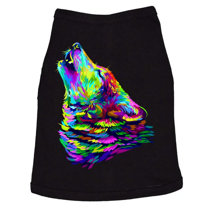 Howling Wolf Abstract Doggie Tank