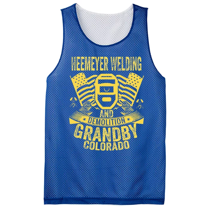 Heemeyer Welding And Demolition Grandby Colorado Mesh Reversible Basketball Jersey Tank