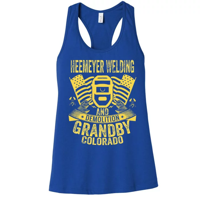 Heemeyer Welding And Demolition Grandby Colorado Women's Racerback Tank