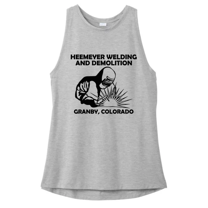 Heemeyer Welding And Demolition Grandby Colorado Ladies Tri-Blend Wicking Tank