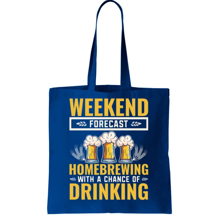 Homebrewing With A Chance Of Ing Beer Er Funny Gift Tote Bag