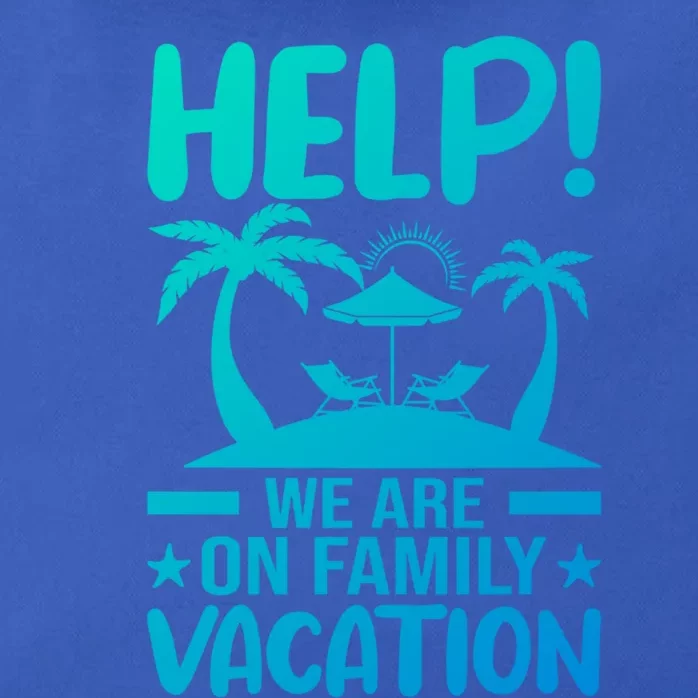 Help We Are On Family Vacay Funny Retro Costume Gift Zip Tote Bag