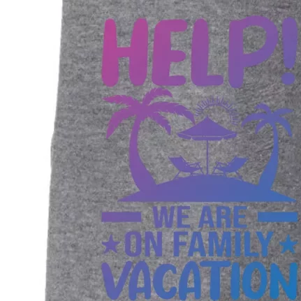 Help We Are On Family Vacay Funny Retro Costume Gift Doggie 3-End Fleece Hoodie