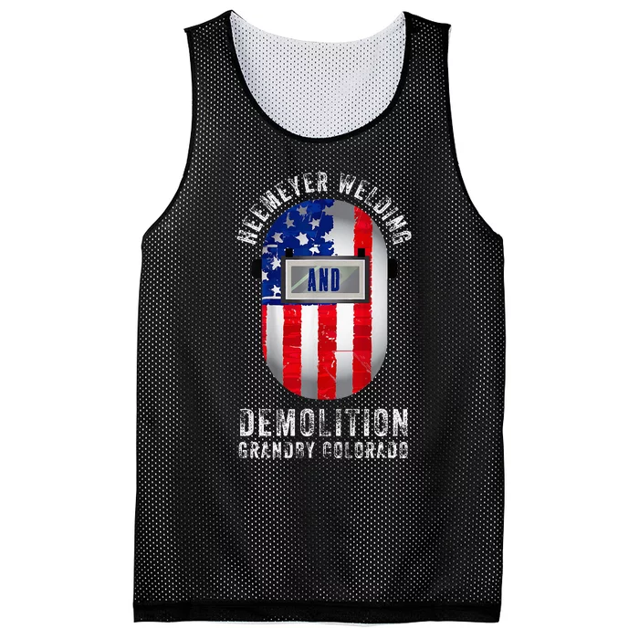 Heemeyer Welding And Demolition Grandby Colorado Welder Mesh Reversible Basketball Jersey Tank