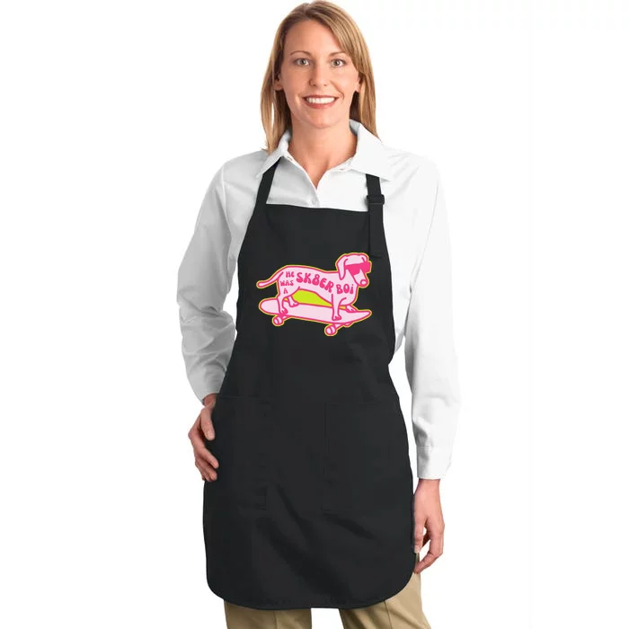 He Was A Sk8er Boi Full-Length Apron With Pocket