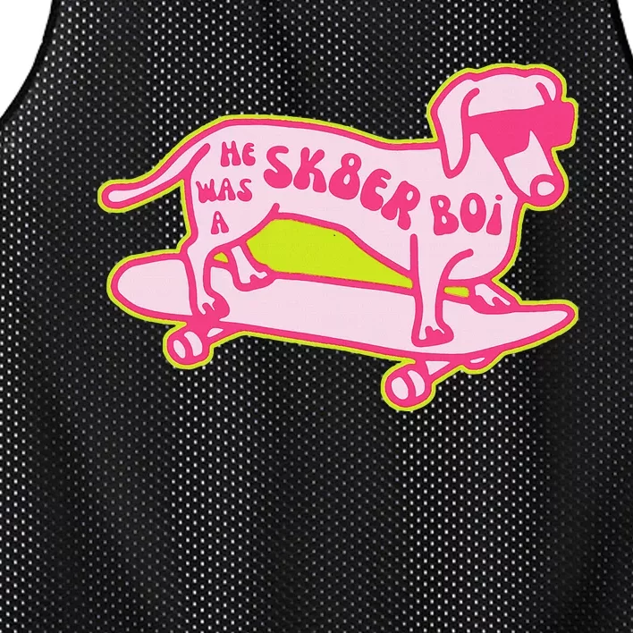 He Was A Sk8er Boi Mesh Reversible Basketball Jersey Tank