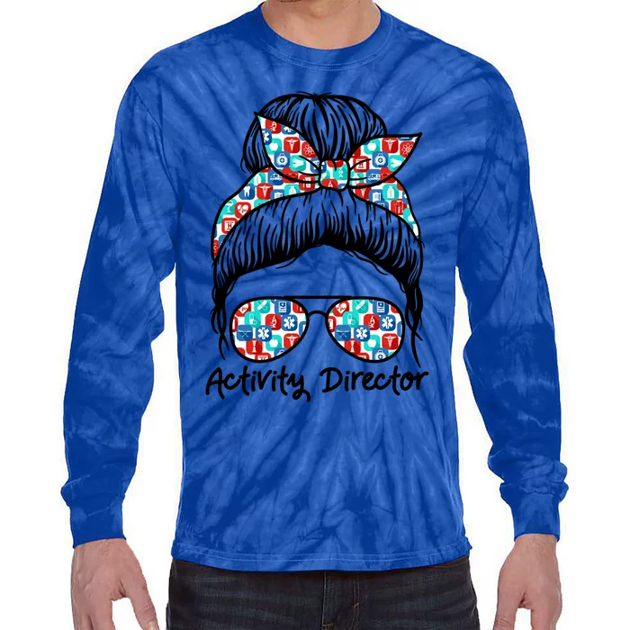 Healthcare Worker Appreciation Nurse Activity Director Cute Gift Tie-Dye Long Sleeve Shirt