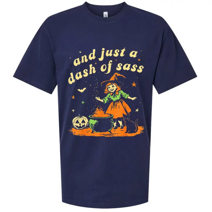 Halloween Witch And Just A Dash Of Sass Sueded Cloud Jersey T-Shirt