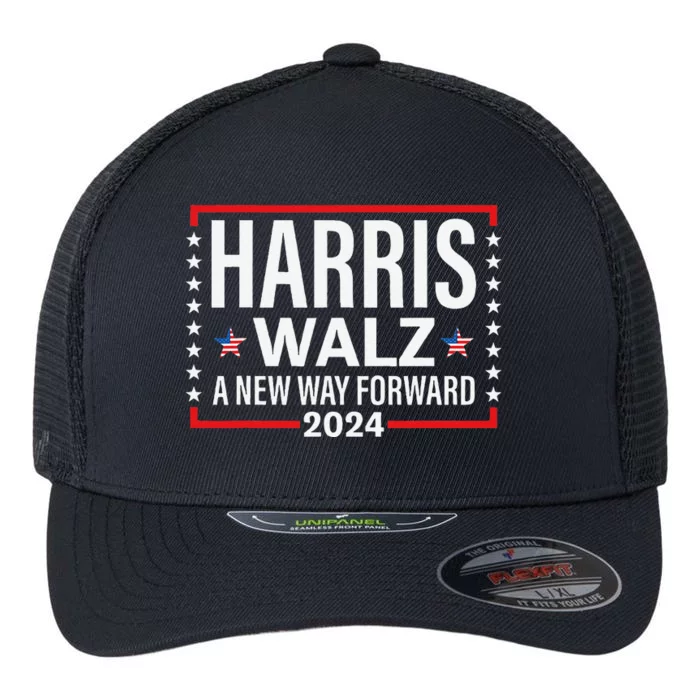 Harris Walz A New Way Forward 2024 Flexfit Unipanel Trucker Cap