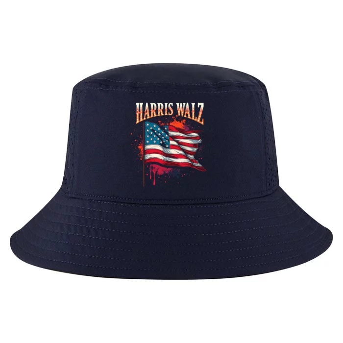 Harris Walz American Flag Gift Cool Comfort Performance Bucket Hat