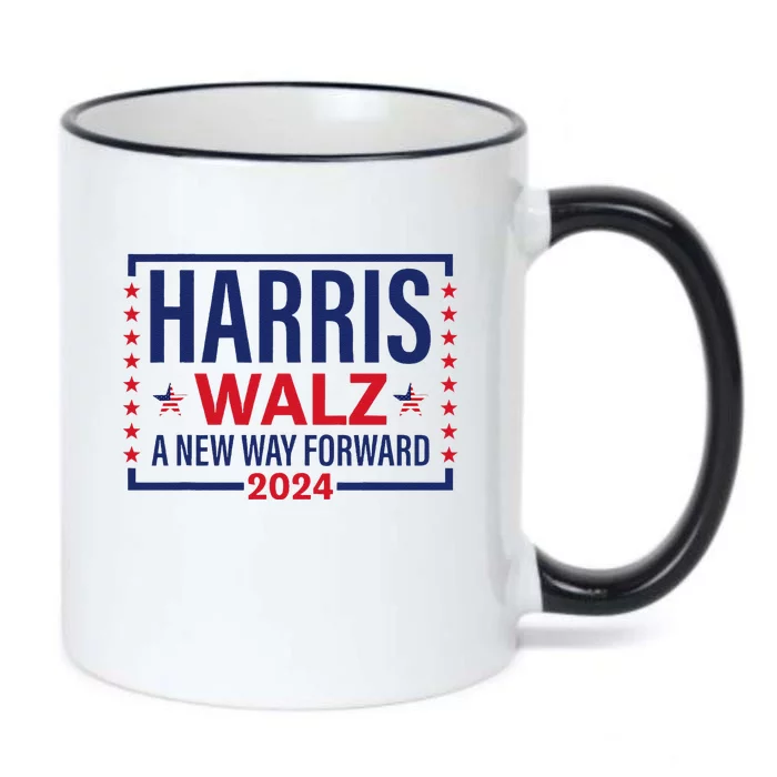 Harris Walz A New Way Forward 2024 Black Color Changing Mug