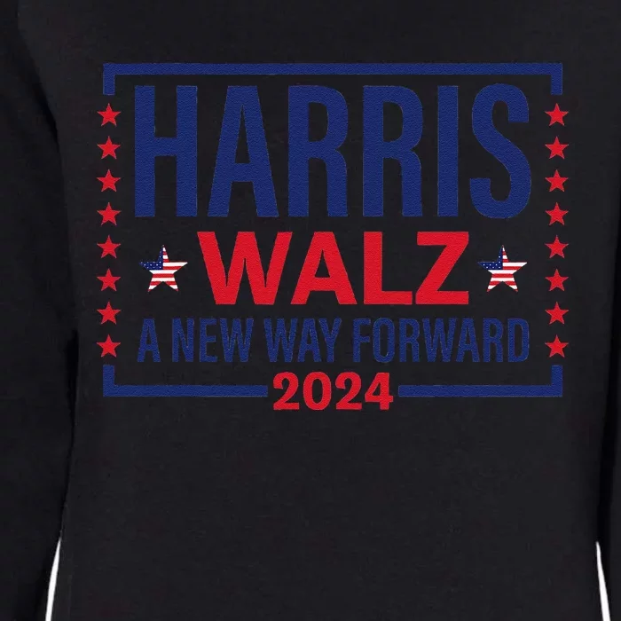 Harris Walz A New Way Forward 2024 Womens California Wash Sweatshirt