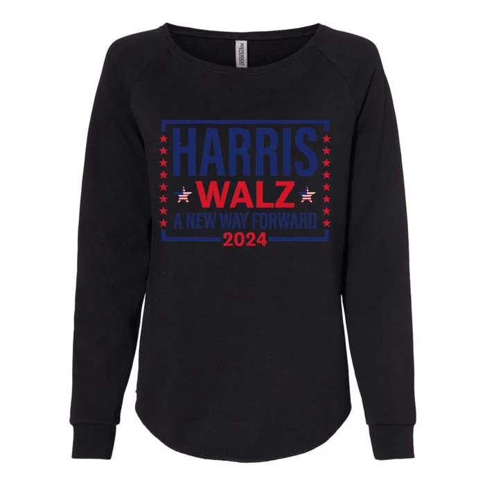 Harris Walz A New Way Forward 2024 Womens California Wash Sweatshirt