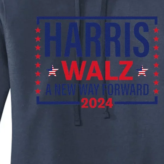 Harris Walz A New Way Forward 2024 Women's Pullover Hoodie