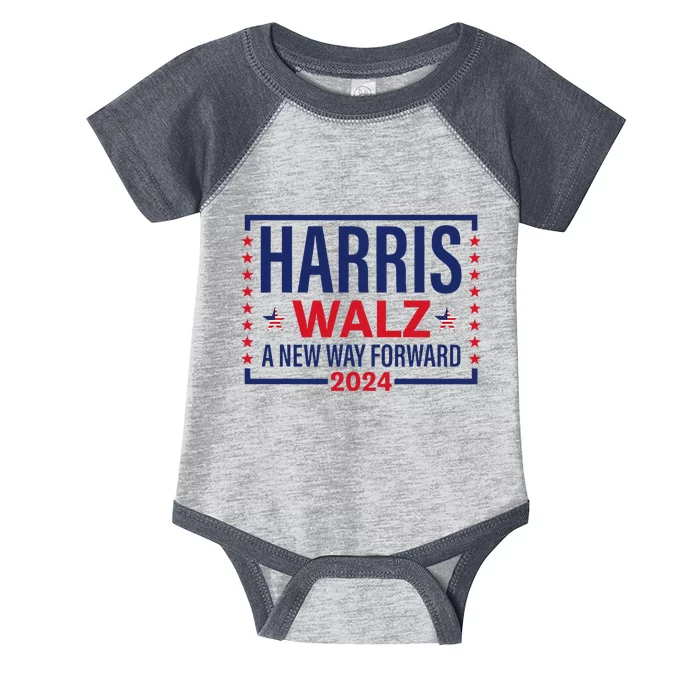 Harris Walz A New Way Forward 2024 Infant Baby Jersey Bodysuit