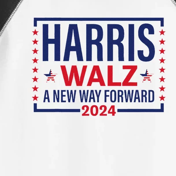 Harris Walz A New Way Forward 2024 Toddler Fine Jersey T-Shirt