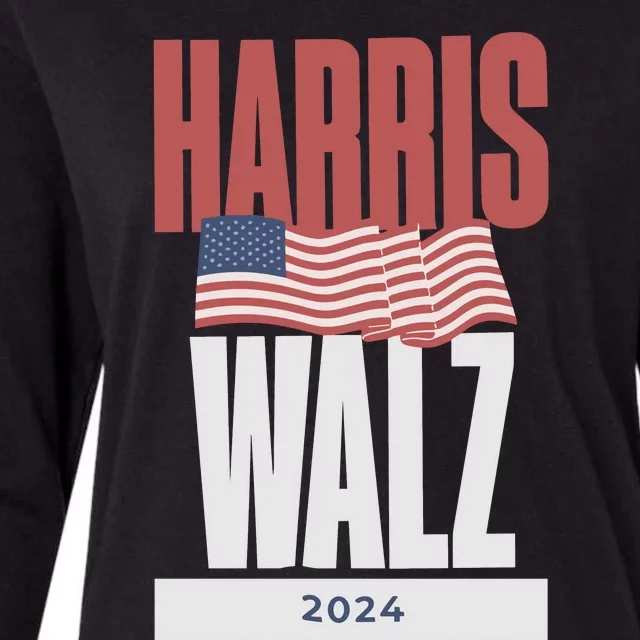 Harris Walz And Kamala Harris 2024 Womens Cotton Relaxed Long Sleeve T-Shirt