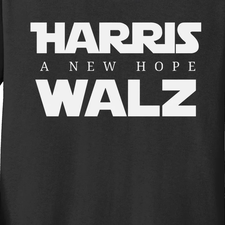 Harris Walz A New Hope Kids Long Sleeve Shirt