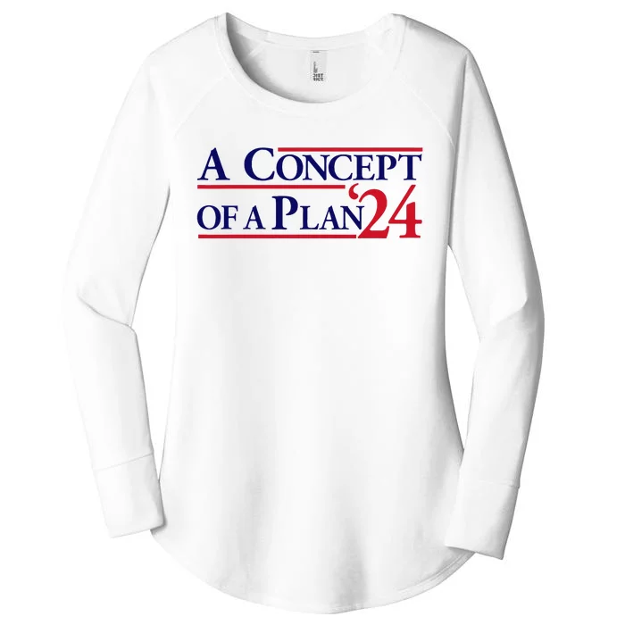 Harris Walz A Concept Of A Plan Women's Perfect Tri Tunic Long Sleeve Shirt