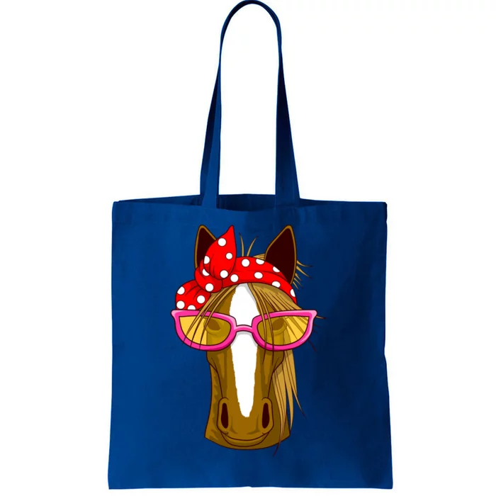 Horse With Bandana Gift Horseback Riding Gift Tote Bag