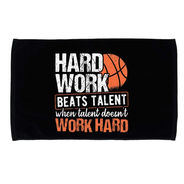 Hard Work Beats Talent When Talent Doesnt Work Hard Microfiber Hand Towel