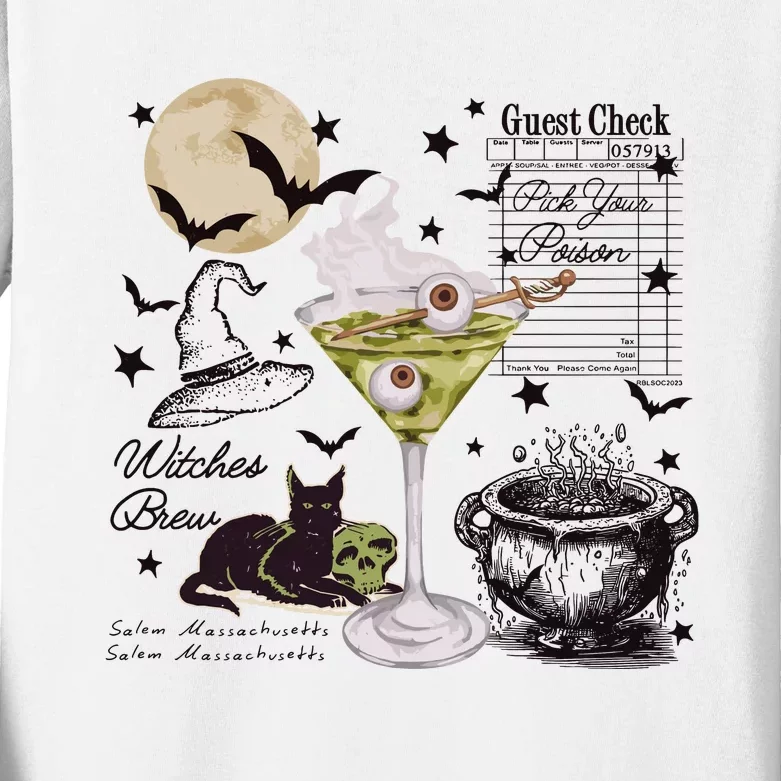 Halloween Witches Brew Kids Long Sleeve Shirt