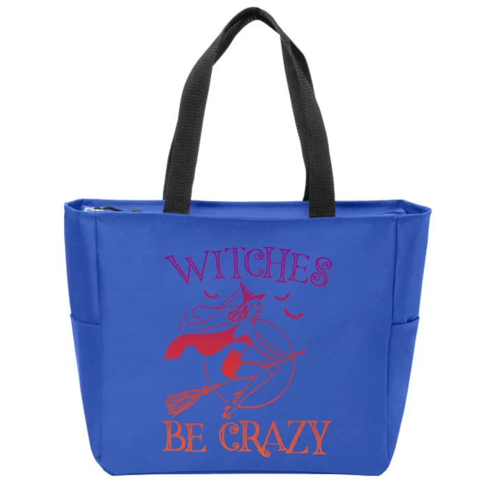 Halloween Witches Be Crazy Sexy Vintage Funny Mom Gift Zip Tote Bag