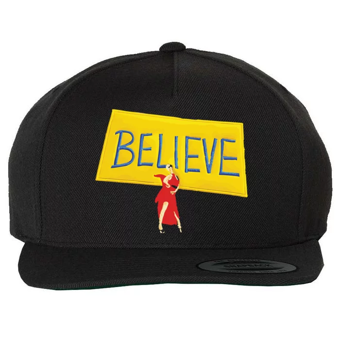 Hannah Waddingham Believe Wool Snapback Cap