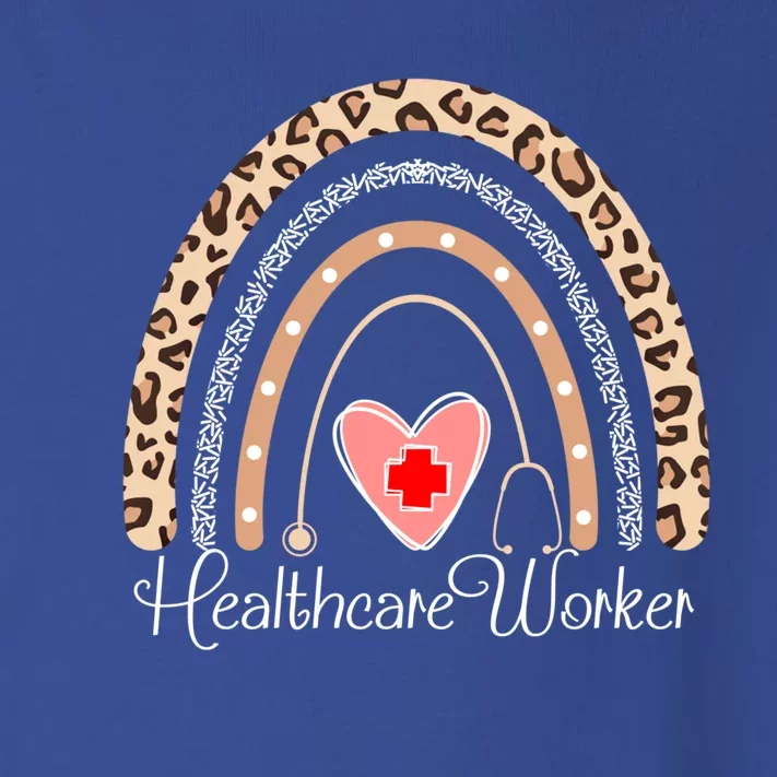 Healthcare Worker Boho Rainbow Funny Healthcare Cute Gift Toddler Long Sleeve Shirt