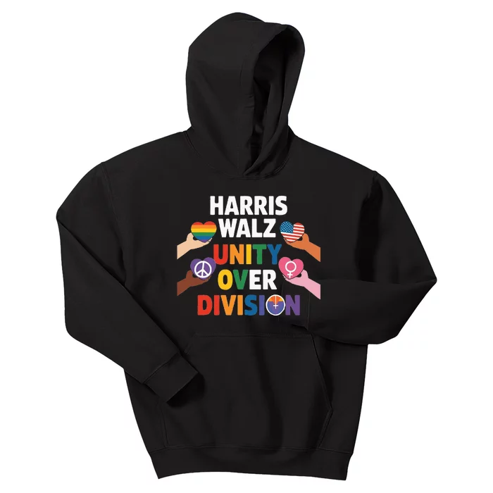 Harris Walz Bridging AmericaS Divide Kids Hoodie