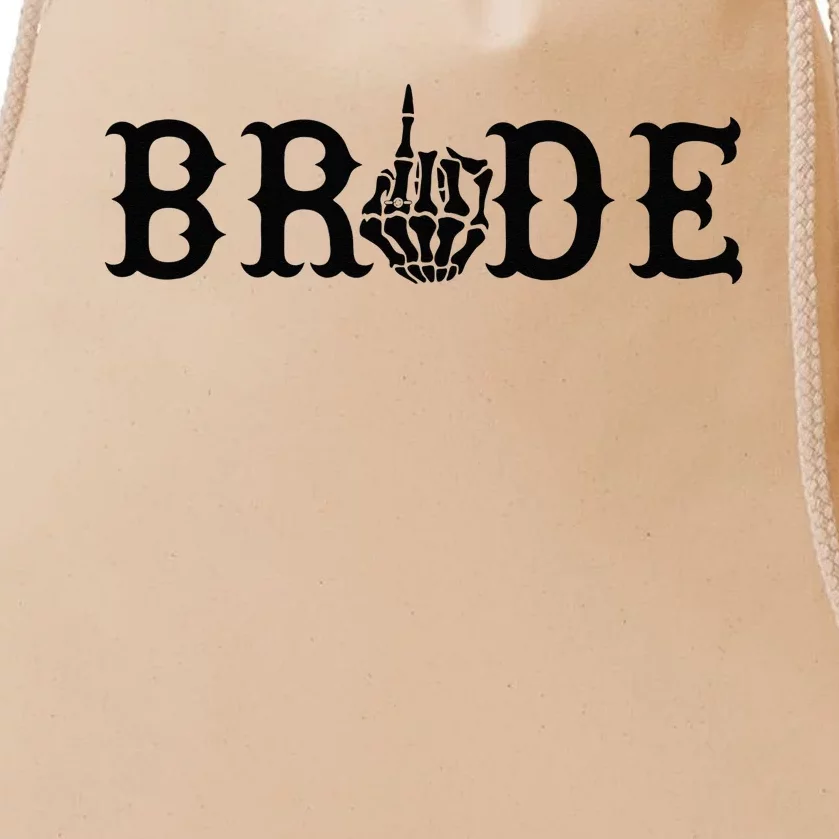 Halloween Wedding Bride Groom Skeleton Till Death Matching Drawstring Bag