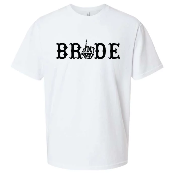 Halloween Wedding Bride Groom Skeleton Till Death Matching Sueded Cloud Jersey T-Shirt