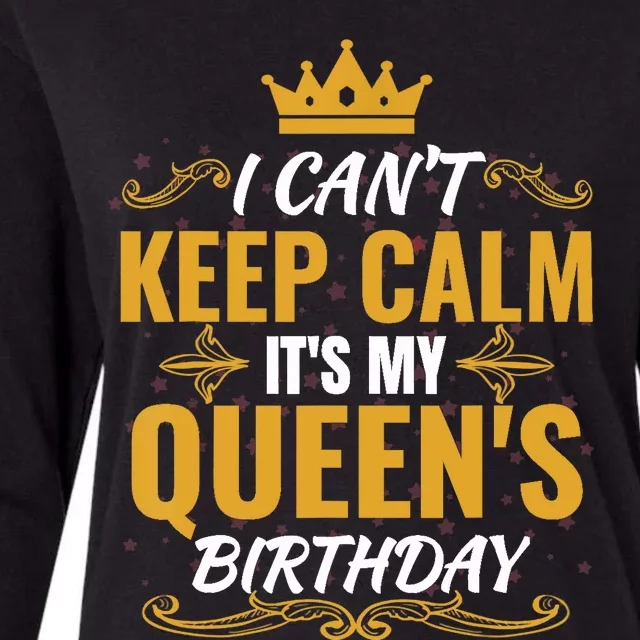 husband wife birthday Gift It's my Queen's Birthday Womens Cotton Relaxed Long Sleeve T-Shirt