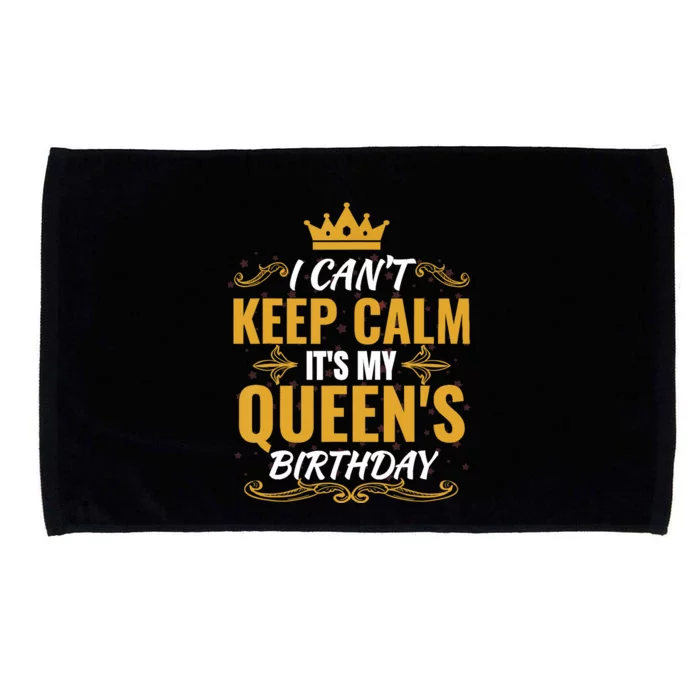 husband wife birthday Gift It's my Queen's Birthday Microfiber Hand Towel