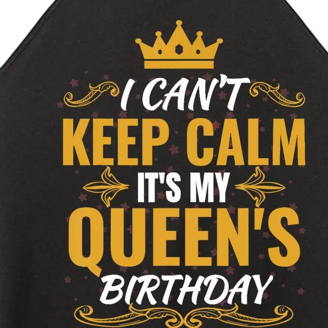 husband wife birthday Gift It's my Queen's Birthday Women’s Perfect Tri Rocker Tank